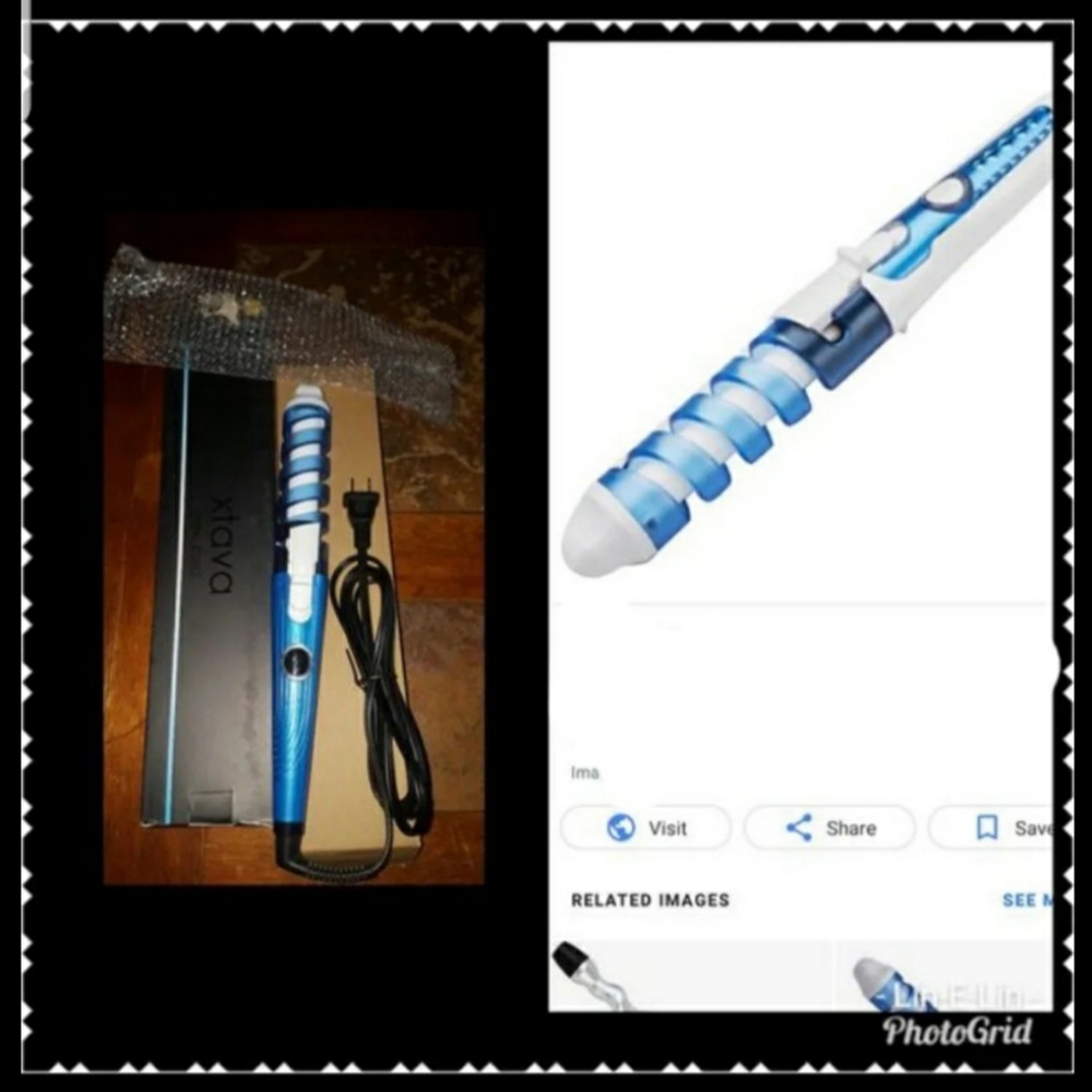 Spiral curling iron